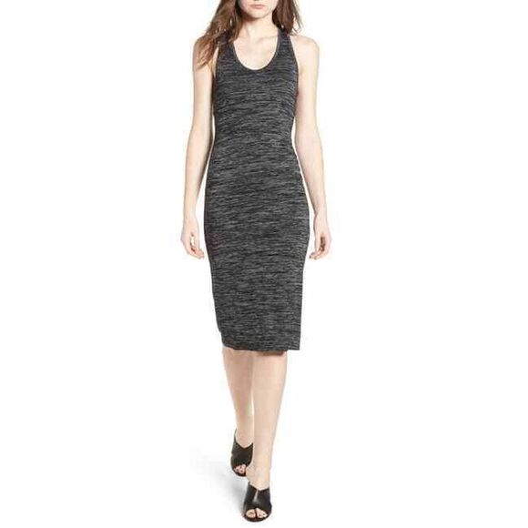 NWT Leith Grey Medium Charcoal Heather‎ Bodycon Dress Womens Small - Picture 1 of 8